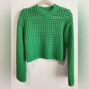 H&M green sweater size XS
